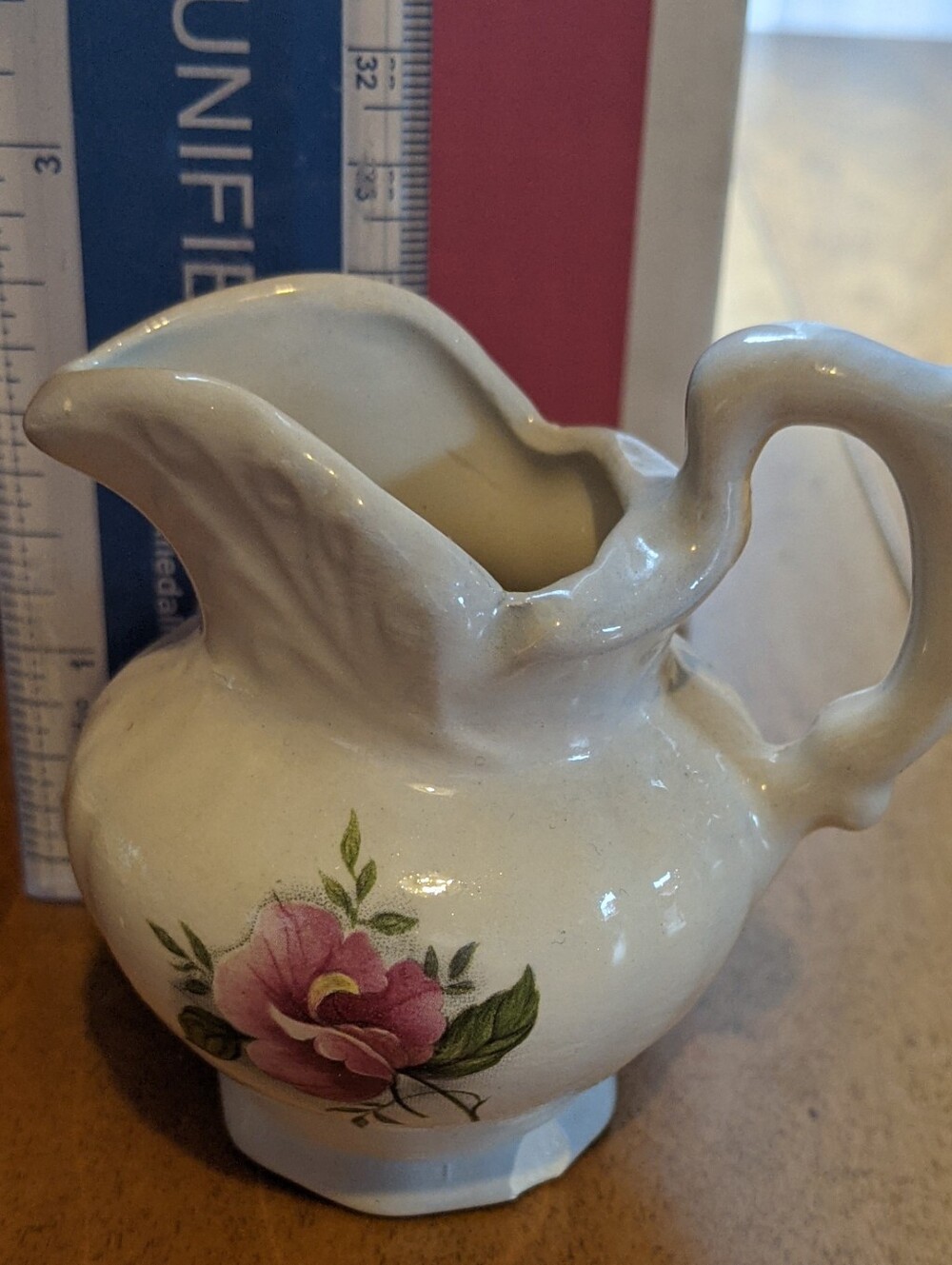Cove Ceramics Nova Scotia Vintage Pitcher With Flower